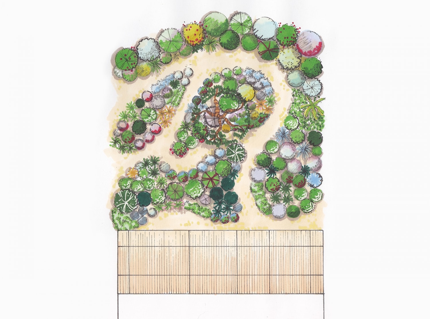 projet jardin sec mediterraneen montpellier
